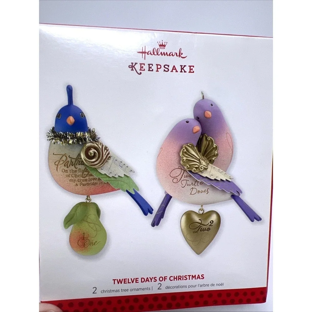 HALLMARK KEEPSAKE 2013 SPECIAL EDITION REISSUE OF 1ST & 2ND 12 DAYS OF CHRISTMAS